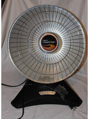 Presto HeatDish Plus 0792201 Parabolic Electric Radiant Space Heater Excellent
